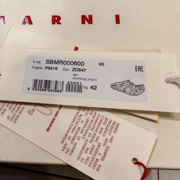 MARNI Fussbett Sabot Shearling Mules - UNISEX - Picture 8 of 8